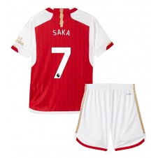 Arsenal Bukayo Saka #7 Hjemmedraktsett Barn 2023-24 Kortermet (+ korte bukser)